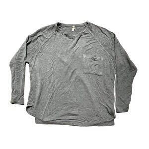 Women's WishList Long Sleeve Grey Shirt with front pocket. Size Small.